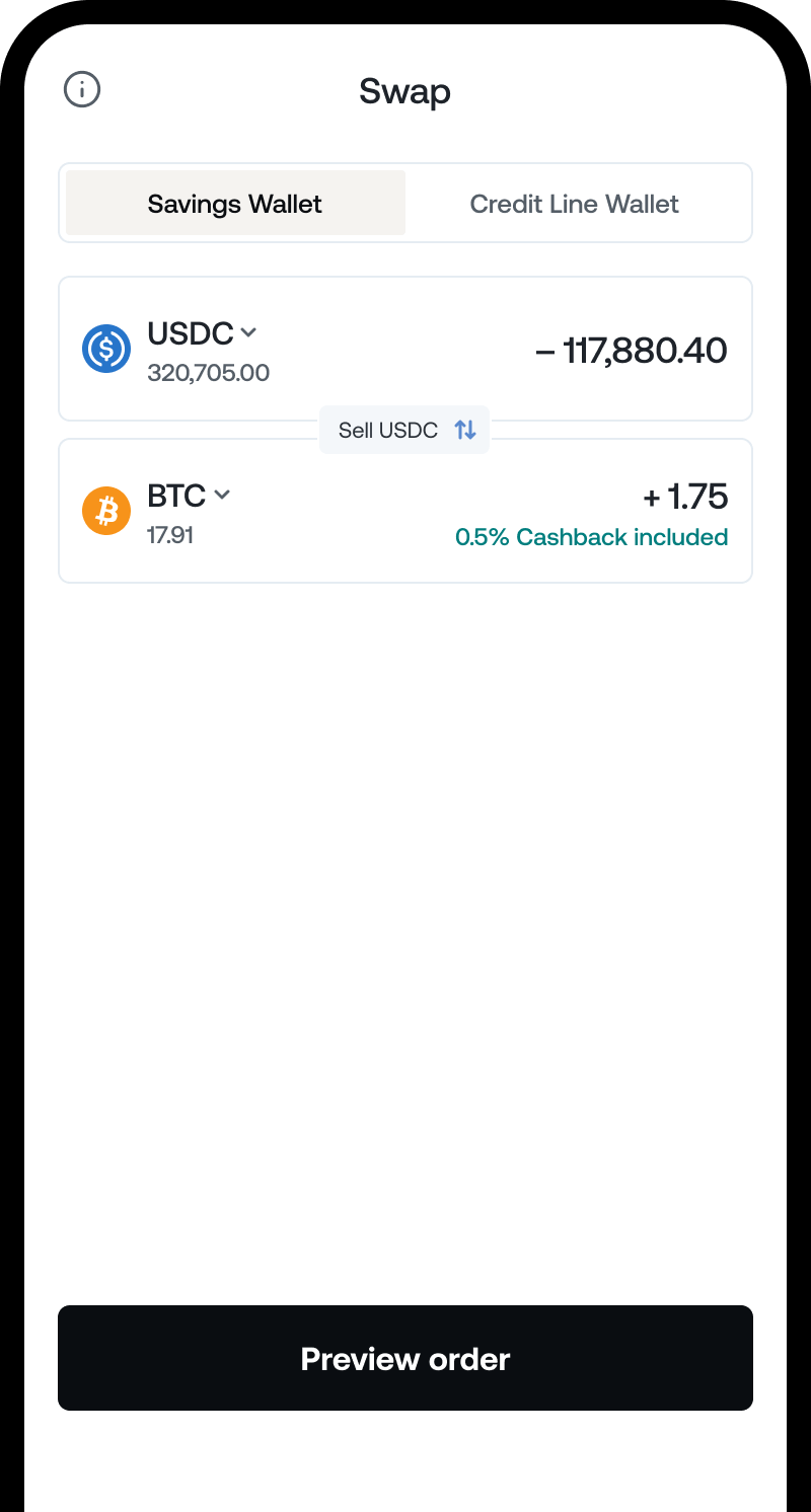 trading interface